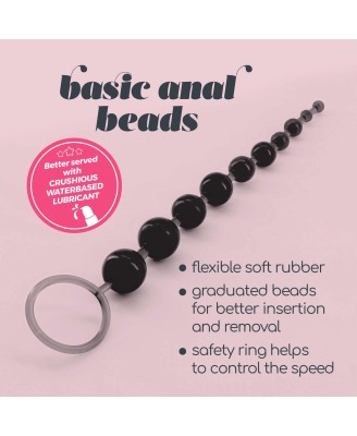10 BEAD ANAL CHAIN CRUSHIOUS BLACK