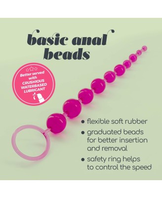 10 BEAD ANAL CHAIN CRUSHIOUS PINK
