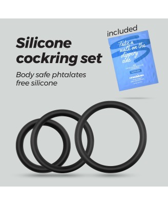 CRUSHIOUS BANDOLEROS SILICONE PENIS RING SET