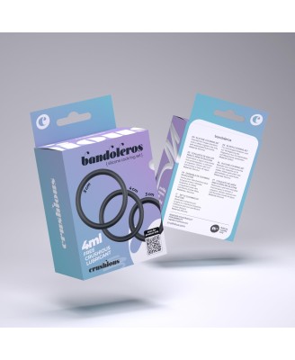 CRUSHIOUS BANDOLEROS SILICONE PENIS RING SET