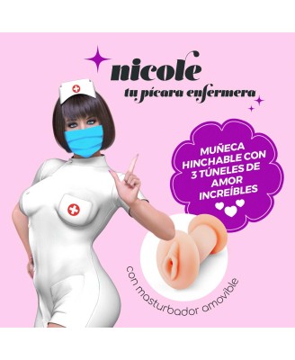 CRUSHIOUS NICOLE LA ENFERMERA INFLATABLE DOLL WITH STROKER