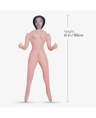 CRUSHIOUS ALICIA THE BOUNTY HUNTER EBONY INFLATABLE DOLL