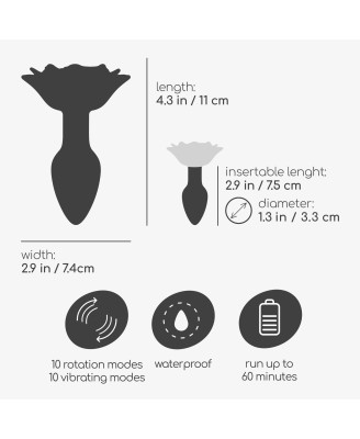 CRUSHIOUS GIULIETTA ROTATING ANAL PLUG WITH REMOTE