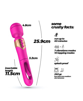 CRUSHIOUS BIG BEN DUAL MASSAGER WITH FLICKER