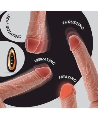 CRUSHIOUS LIQUID SILICONE VIBRATOR INVIKTUS VIBE 7.5 FLESH