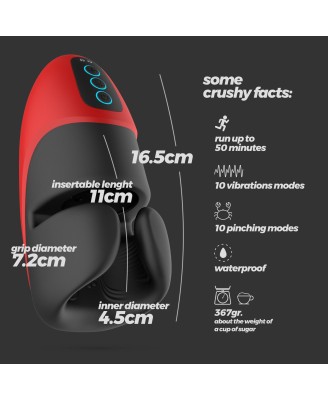 CRUSHIOUS PANCHO RECHARGEABLE MASTURBATOR WITH PRESSURE