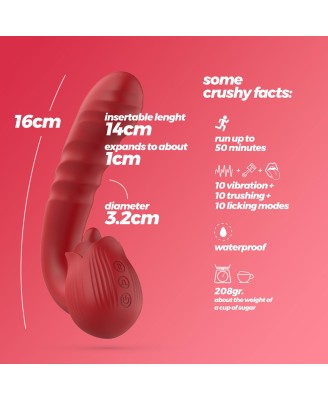 CRUSHIOUS OSIRIA ROSE VIBRATOR WITH THRUST