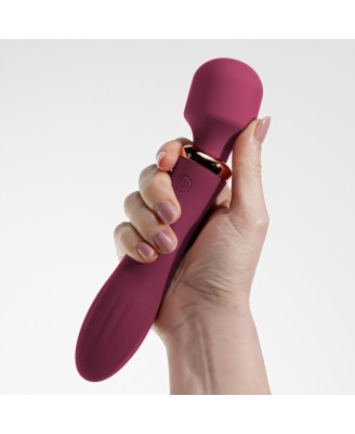 CRUSHIOUS DUAL MASSAGE WAND JINX RED WINE