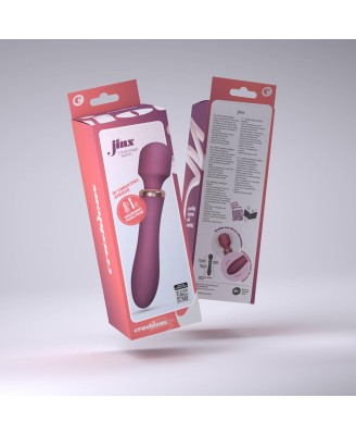CRUSHIOUS DUAL MASSAGE WAND JINX RED WINE