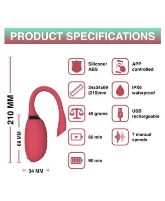 Magic Motion - Fugu Smart Wearable Vibrator Red