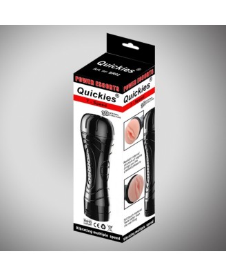 Quickies black vibrating masturbator
