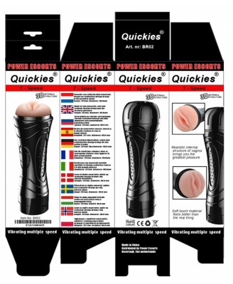 Quickies black vibrating masturbator