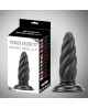 Rocket drill 6,3 inch black big anal plug 6,3 inch / 16 cm