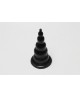 Rocket drill 7,3 inch black large anal plug 7,3 inch / 18,5 cm