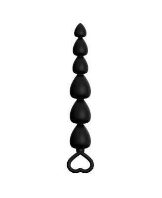Plug-Power Escorts - Anal Beads Runner - Silicone-Black