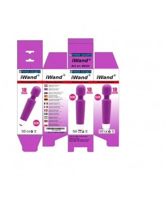Iwand purple rechargeable silicone bodywand massager