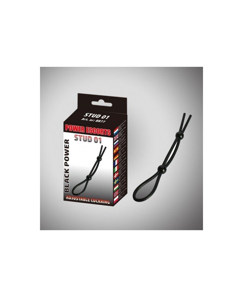 Stud 01 black adjustable stud cockring
