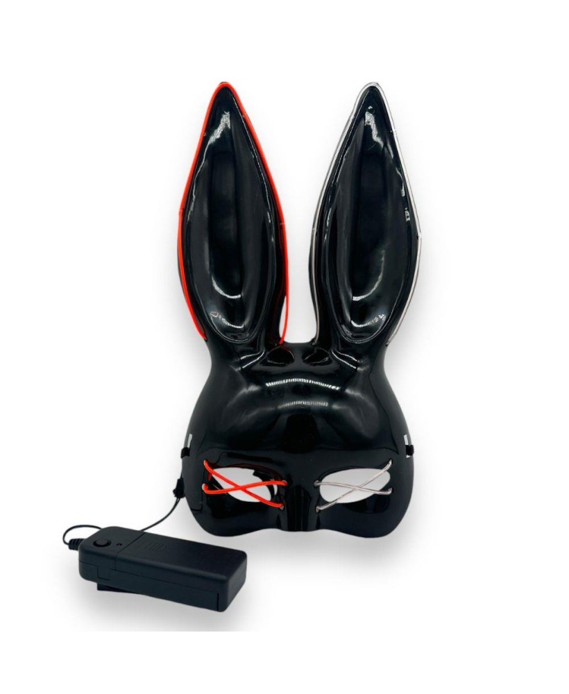Bunny Mask Deluxe BLACK - With Lights