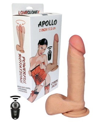 Wibrator-APOLLO-LOVECLONEX 7""""""""-rotation USB
