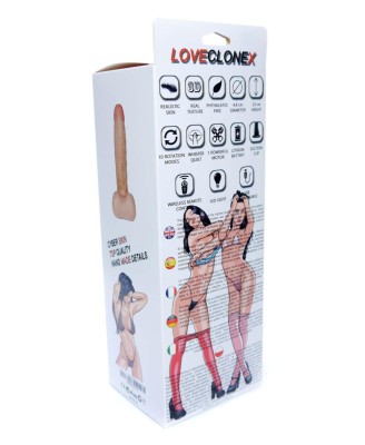 Wibrator-NEPTUN-LOVECLONEX 8""-rotation USB Remote Control