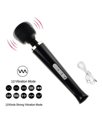 Stymulator-Magic Massager Wand USB White 10 Function