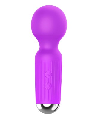Stymulator-Rechargeable Mini Masager USB 20 Functions - Purple