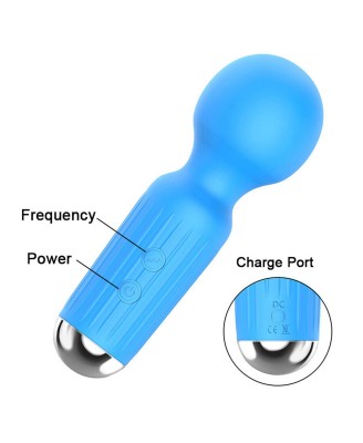 Stymulator-Rechargeable Mini Masager USB 20 Functions - Purple
