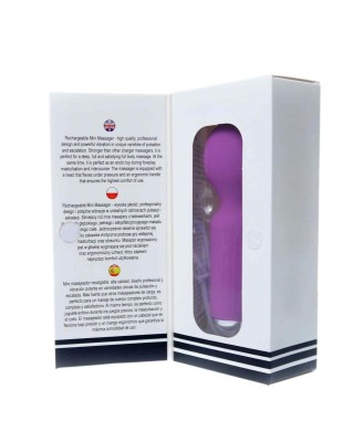 Stymulator-Rechargeable Mini Masager USB 20 Functions - Purple