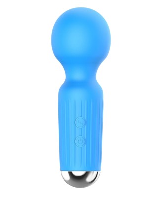 Stymulator-Rechargeable Mini Masager USB 20 Functions - Blue