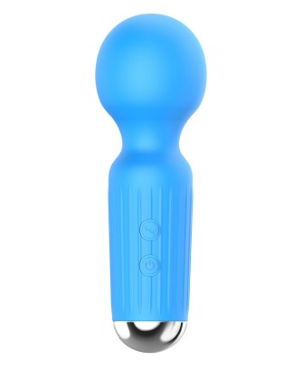 Stymulator-Rechargeable Mini Masager USB 20 Functions - Blue