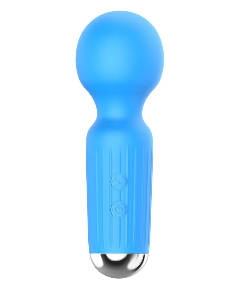 Stymulator-Rechargeable Mini Masager USB 20 Functions - Blue