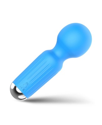 Stymulator-Rechargeable Mini Masager USB 20 Functions - Blue