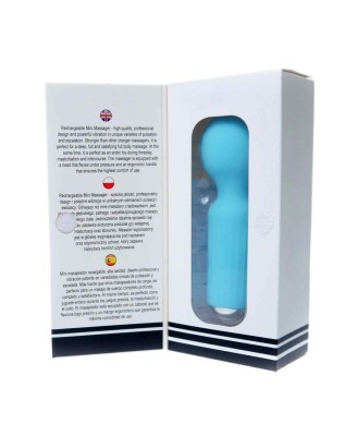 Stymulator-Rechargeable Mini Masager USB 20 Functions - Blue