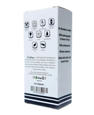 Stymulator-Rechargeable Mini Masager USB 20 Functions - Blue