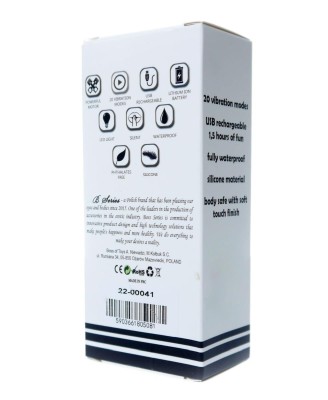 Stymulator-Rechargeable Mini Masager USB 20 Functions - Black
