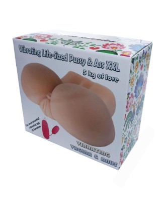 Masturbator-Vibrating Life-Sized Pussy Ass XXL - quality II