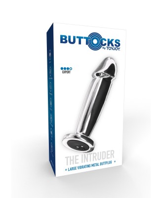 Buttplug Vibr. Penis Silver