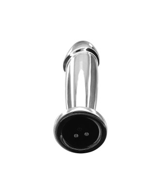 Buttplug Vibr. Penis Silver