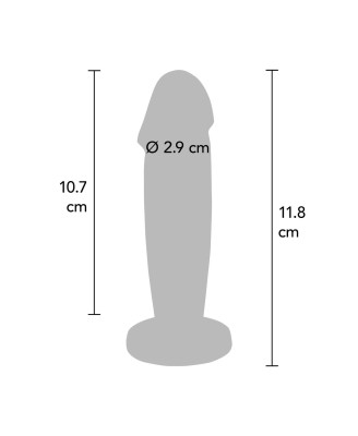 Buttplug Vibr. Penis Silver
