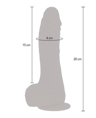 UpDown Rotating Vibr Dildo Light skin tone