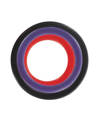 Triple Rings Multicolor 3pcs Multicolor
