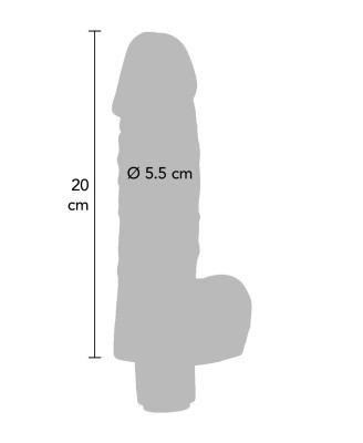 Boy Wonder Vibrating 20cm Dong Light skin tone
