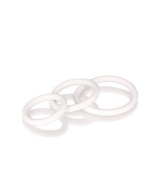 Rubber Ring - 3 Piece Set White
