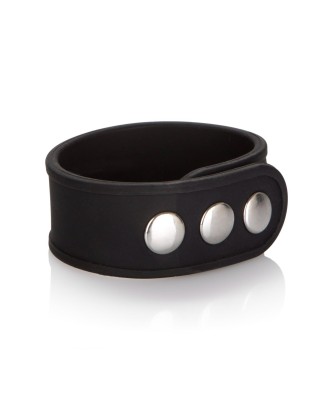 Silicone 3-Snap Erection Ring Black