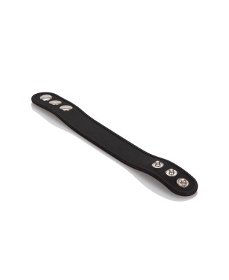 Silicone 3-Snap Erection Ring Black