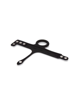 Silicone 3-Snap Ball Spreader Black