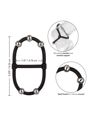 Beaded Dual Silicone Maximizer Black