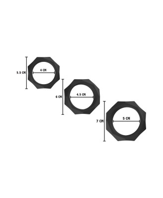 Heavy C-Ring Set Black