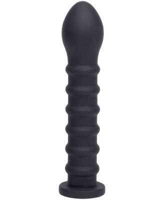 Ribbed Dong Easy-Lock 19 cm Black