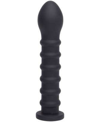 Ribbed Dong Easy-Lock 19 cm Black